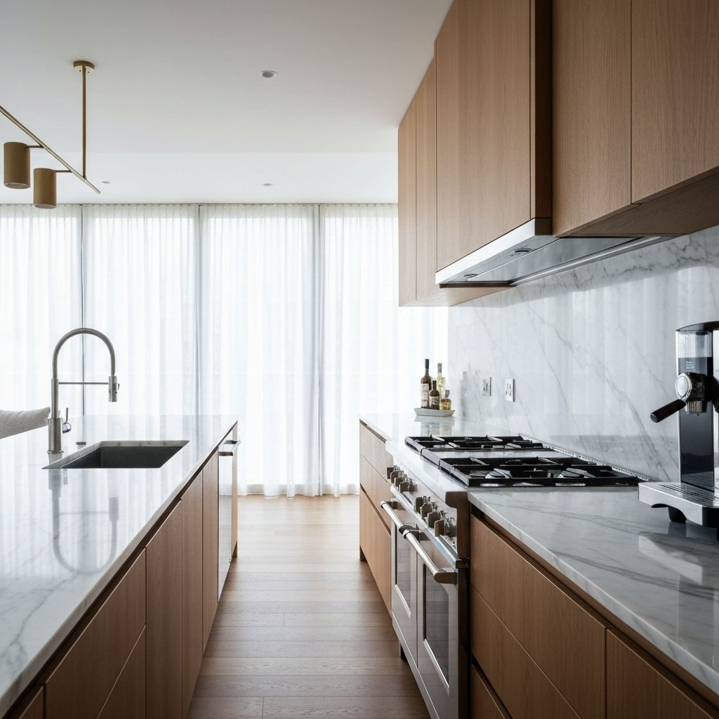 Modern Moving Doors apartment interior with all amenities included